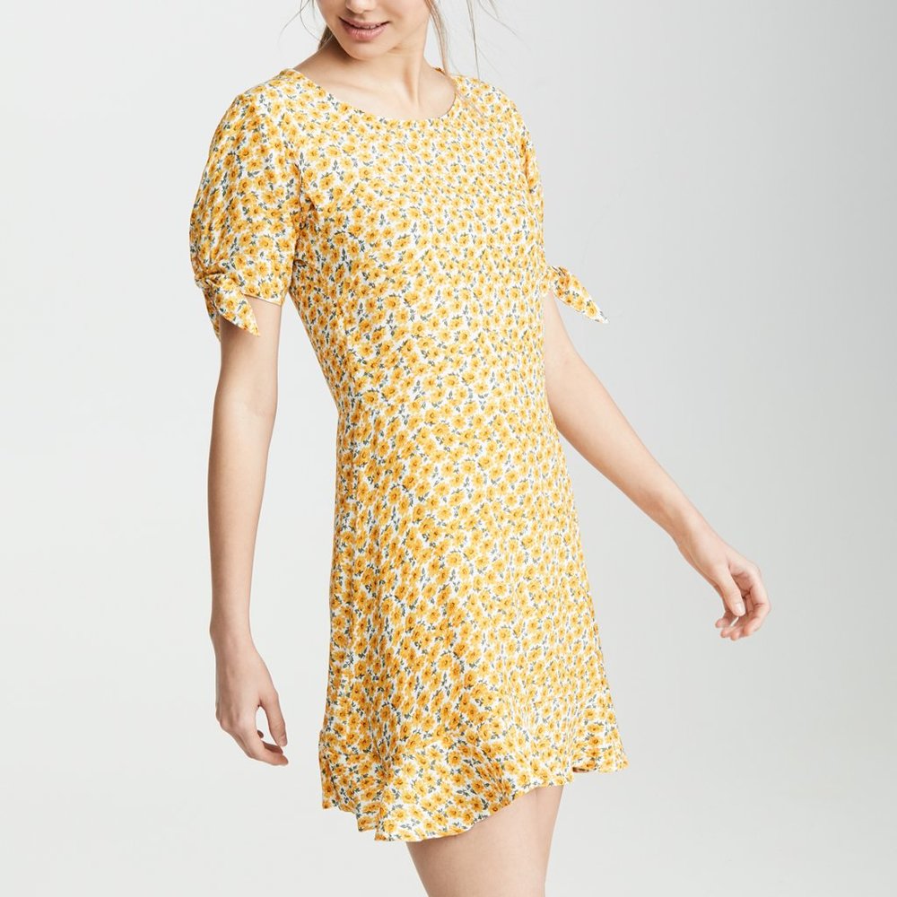 Faithfull the Brand Daphne yellow floral dress
